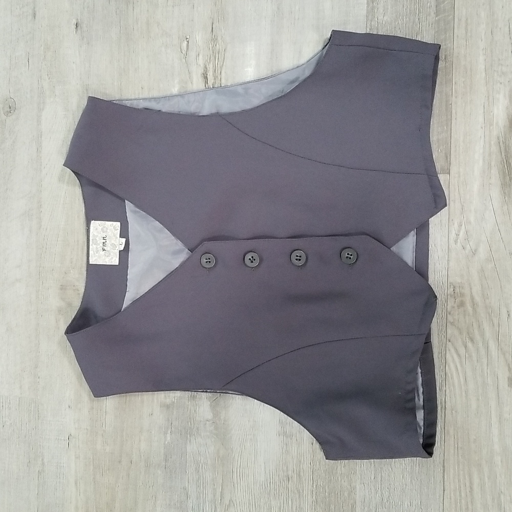fmn gray vest top
